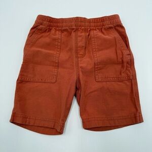 Tea Collection Toddler Boys Playwear Shorts 4T Rust Orange Cotton French Terry